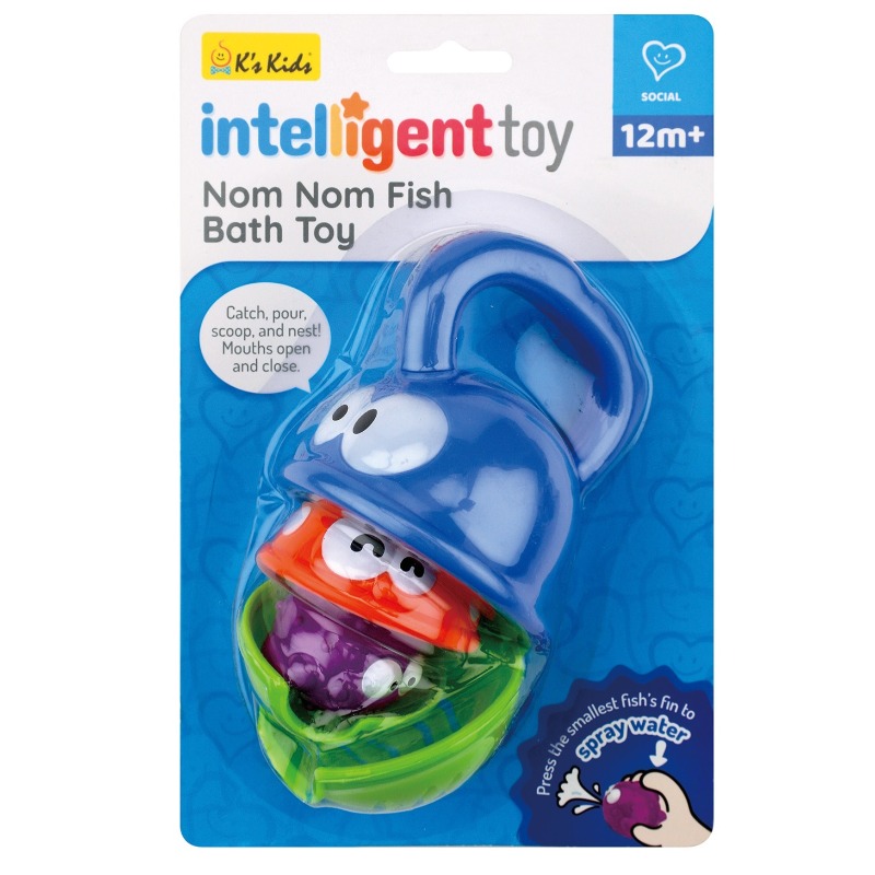 Ks Kids Nom Nom Fish Bath Toy