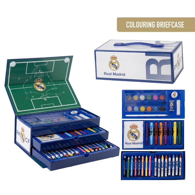 Real Madrid Colorable Stationery Set For Kids