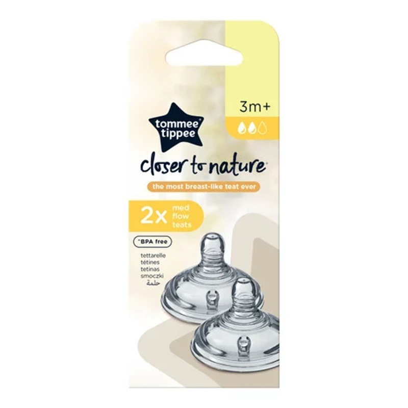 Tommee Tippee Closer to Nature 2 x Medium Flow Teather