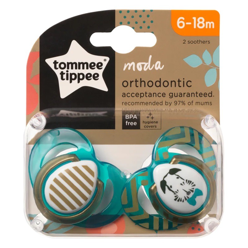 Tommee Tippee Moda Soother Pack Of 2 - 6-18M
