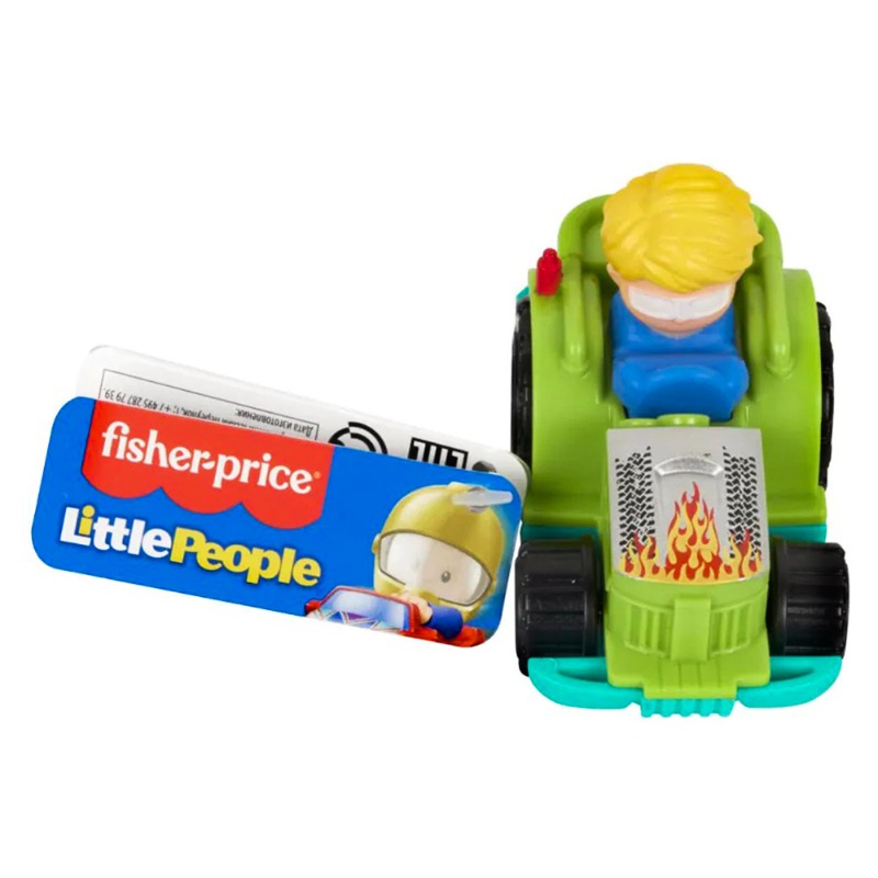 Fisher Price Little People Wheelies Car-Green