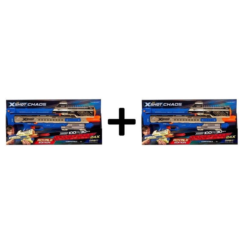 Buy 1 Get 1 - X-Shot Chaos Golden Orbit Blaster.