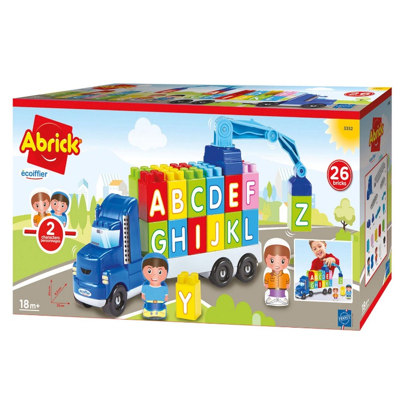 Ecoiffier Abrick Letter Truck With Figures