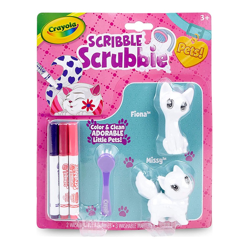 Crayola Scribble Scrubbie Pets Pack Animal Toy Cats
