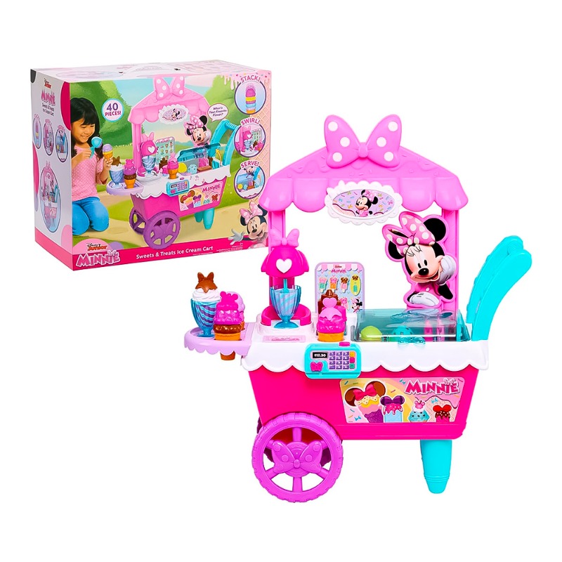 Disney Junior 2Foot Minnie Mouse Ice Cream Cart 40 Pieces
