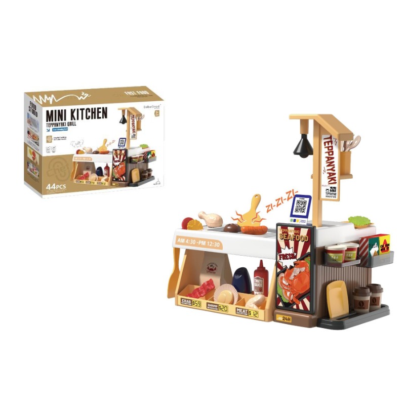 BAIBE GOOD Mini Kitchen Barbecue Playset – 44 Pieces
