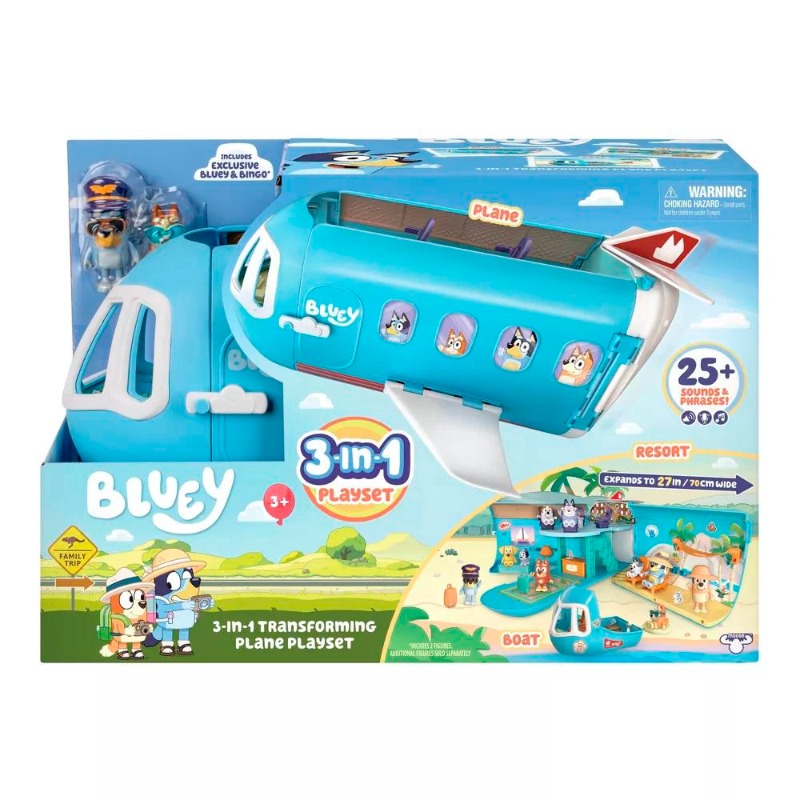 Bluey 3-in-1 Flying Playset