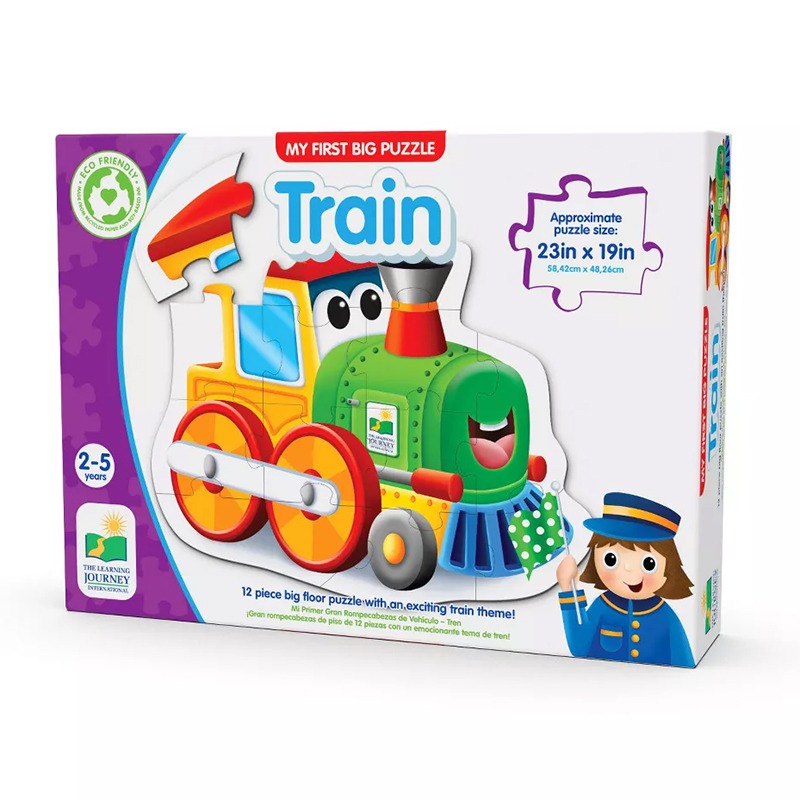 The Learning Journey My First Big Floor Puzzle - Train