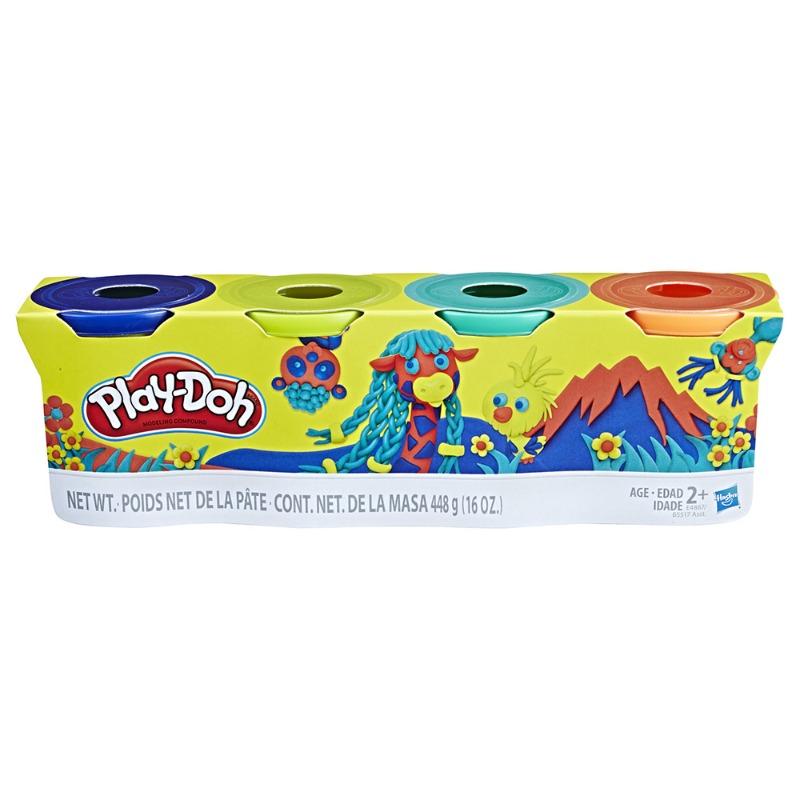 Play Doh Wild Colors Dough - Pack of 4