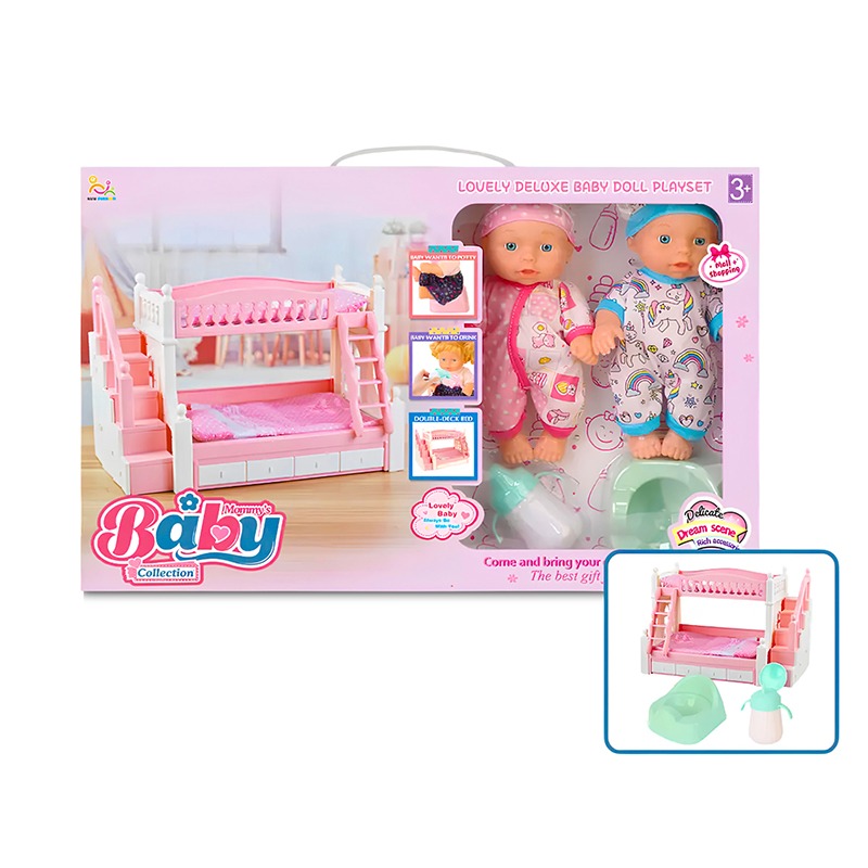 Baby Collection lovely Deluxe Baby Doll Playset