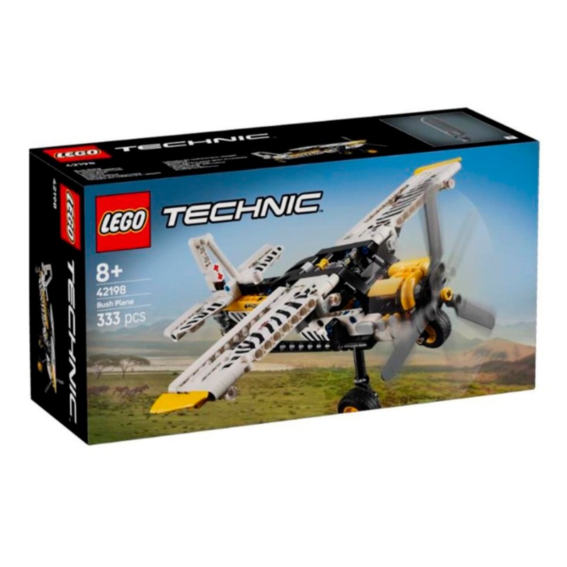 Lego Technic Bush Plane Aircraft Toy Vehicle Gift Set For Kids 42198