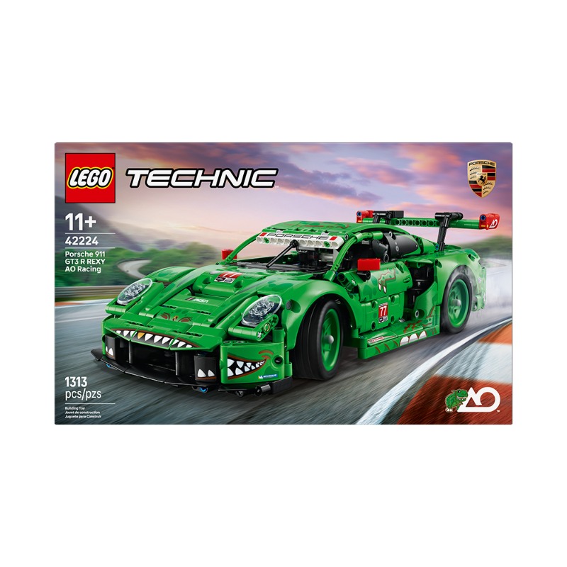 LEGO Porsche 911 Gt3 R Rexy Ao Racing Car 1, 313 pieces