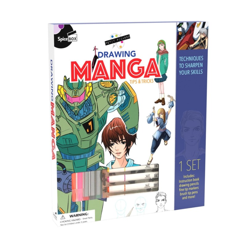 Spice Box Cartoon Drawing Book Kit for Kids