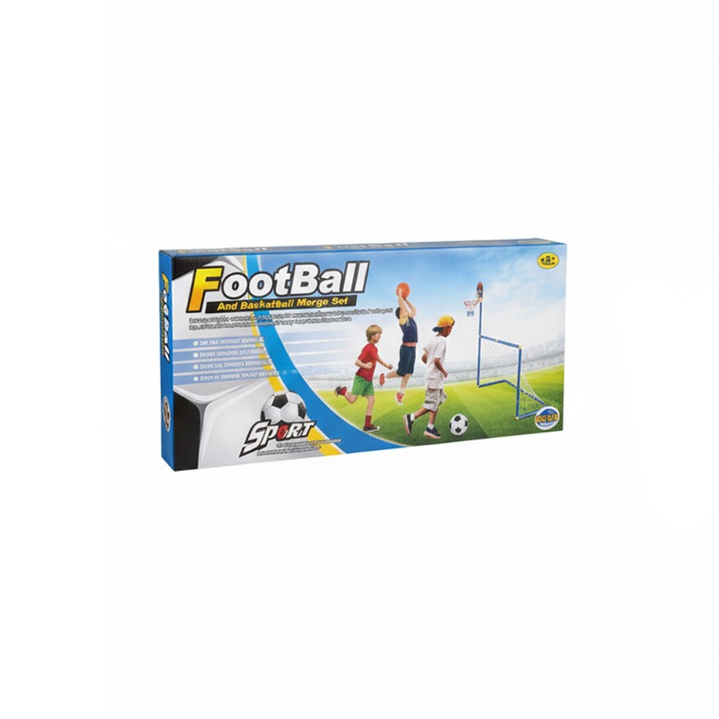 Football and shooting on goal 2 in 1