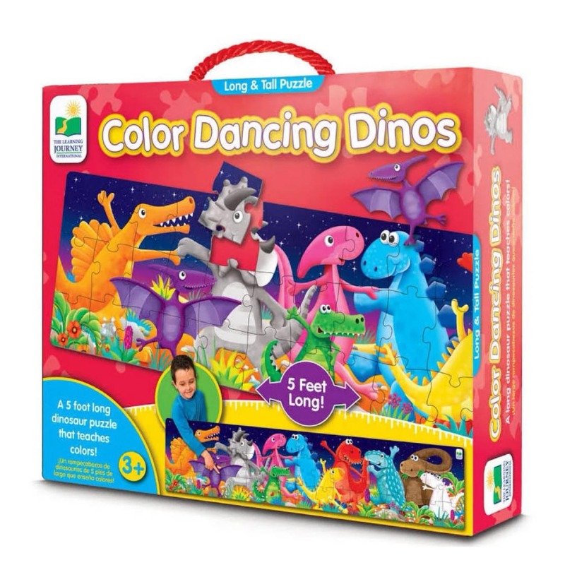 Long And Tall Puzzles Color Dancing Dinos