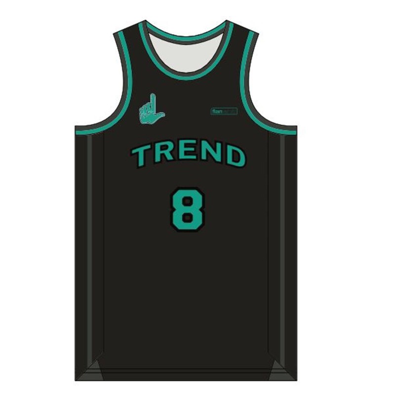 Trend Basketball T Shirts Black and Green