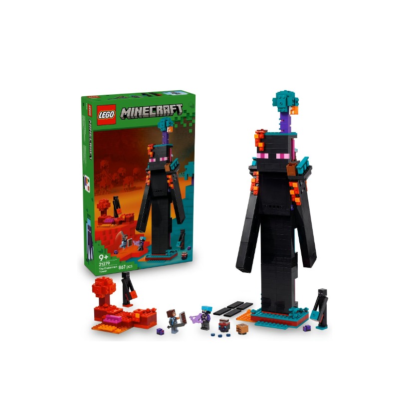 Lego Minecraft The Enderman Tower Toy for Kids Gamer Gift 21279