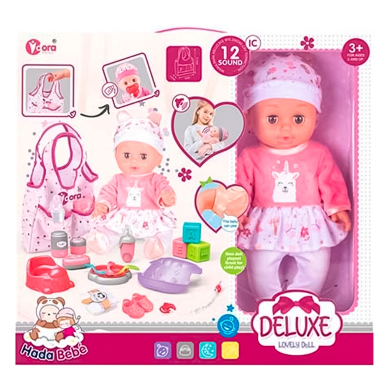 VDora Deluxe Doll Playset Pink Dress