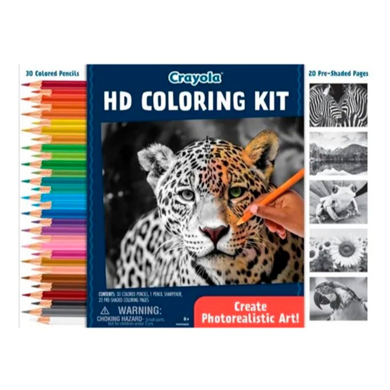 Crayola HD Coloring Art Set 30 Wooden Colors
