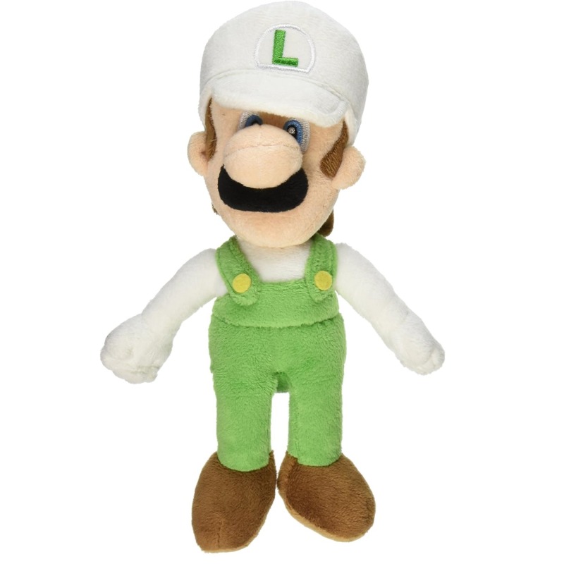 Sanei Super Mario Fire Luigi Plush 9 Cm