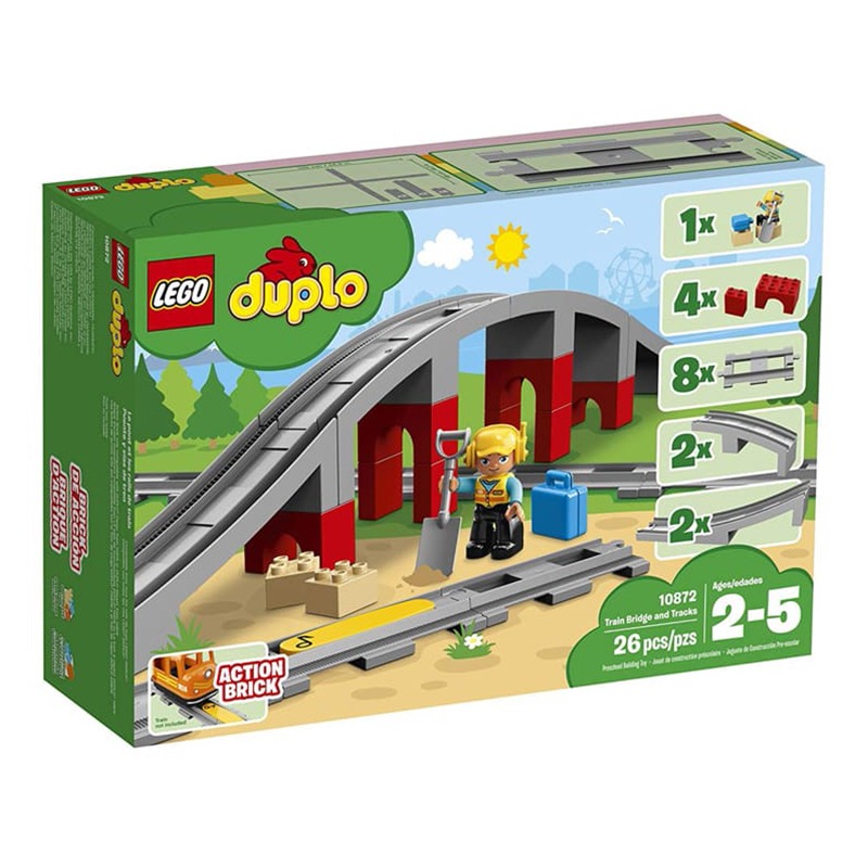 LEGO Duplo Town Train Bridge And Tracks Building Kit