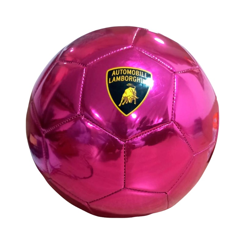 Lamborghini Metallic PVC Football Pink - Size 5