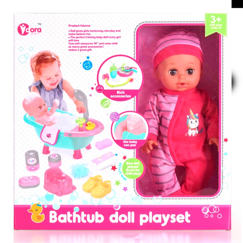 Vdora - Baby Doll Accessories Shower Playset