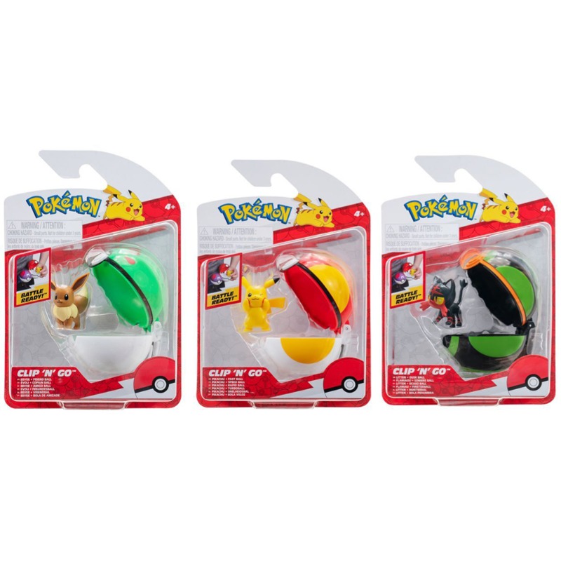 Pokémon Clip 'N' Go - Poké Ball & Figure Set