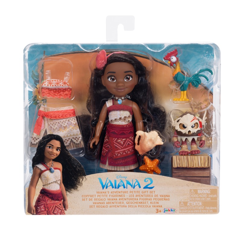 Disney Moana 2 Adventure Petite Set Tall Doll With Outfits - 6 inch