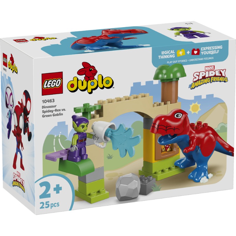 LEGO DUPLO Spidey-Rex vs. Green Goblin Dinosaur Adventure