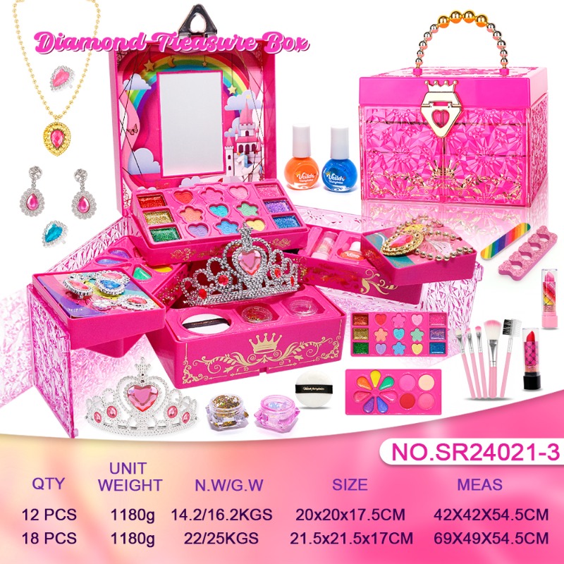 Diamond Trager Box Pink Makeup Set 23 Pieces