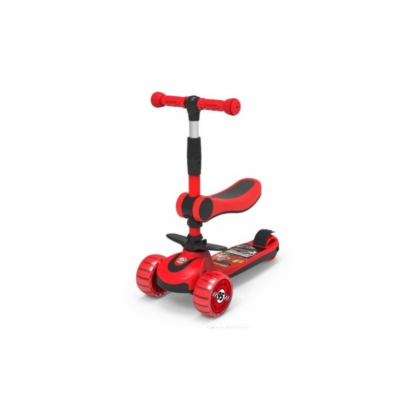 Disney Cars Mc Queen Foldable Twist Scooter 2 In 1