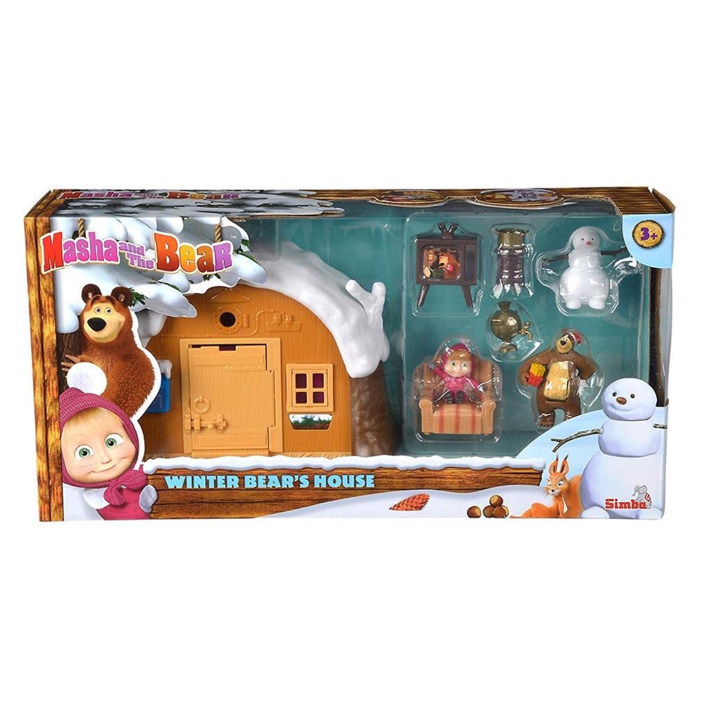 Simba Masha And The Bear Winter Bear's House Playset