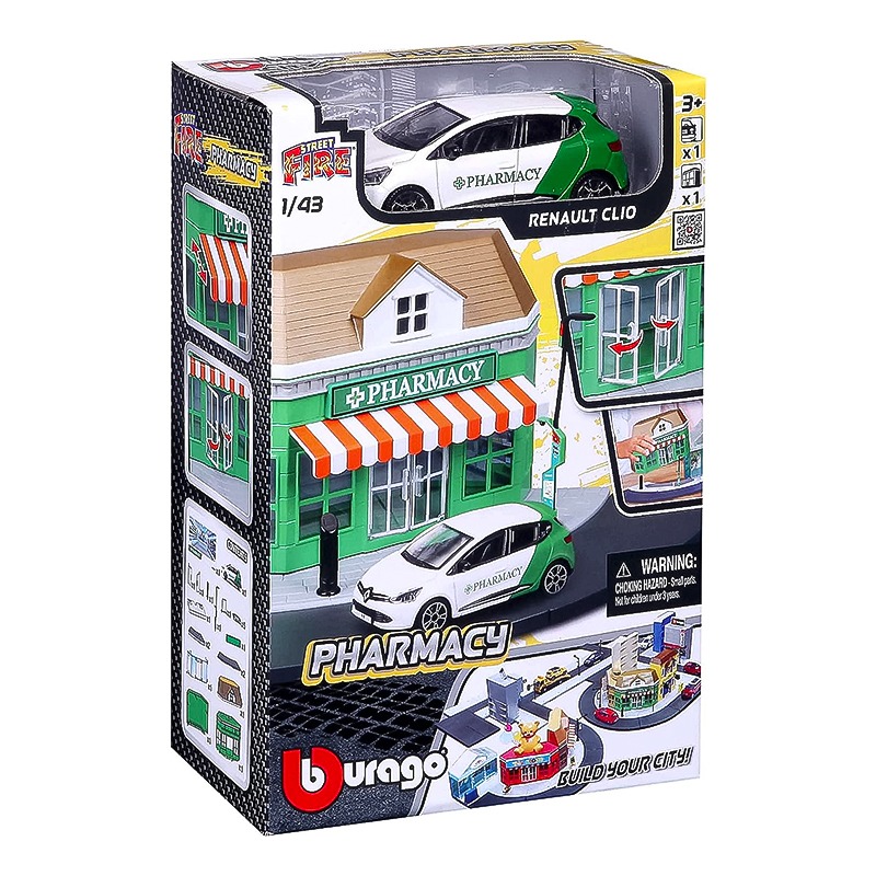 Bburago Street Fire Pharmacy