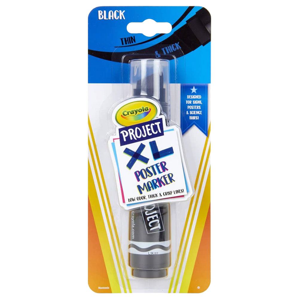 Crayola Project XL Poster Marker-Black