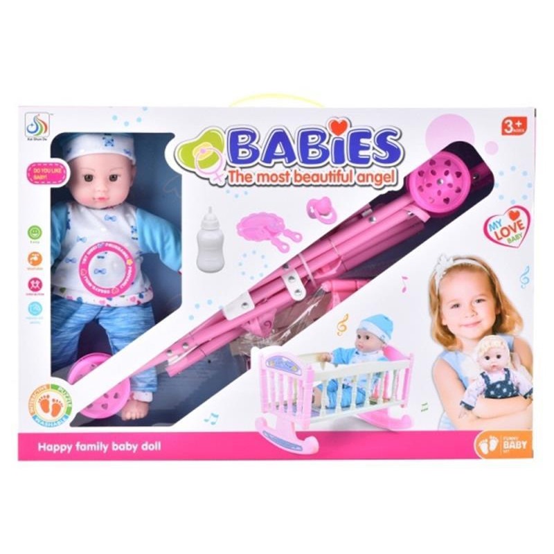 Baby Doll With Stroller