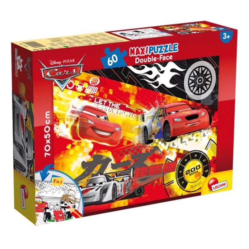 Lisciani - Double Face Supermaxi 60 Cars