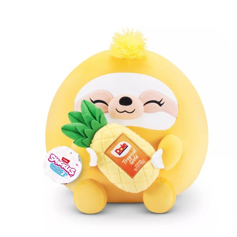 Snackles Sloth with Pineapple Plush Toy 8 inch