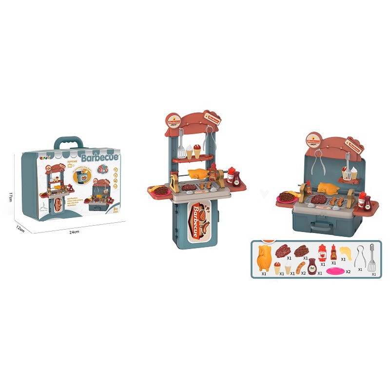Barbecue Set Backpack 2 In 1