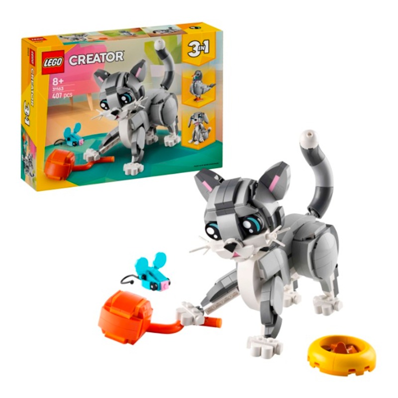 Lego Creator 3 in 1 Playful Cat Pet Toy Animal Playset (31163)