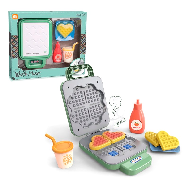 TTC - Little Chef's Mini Kitchen Series Waffle Maker Set