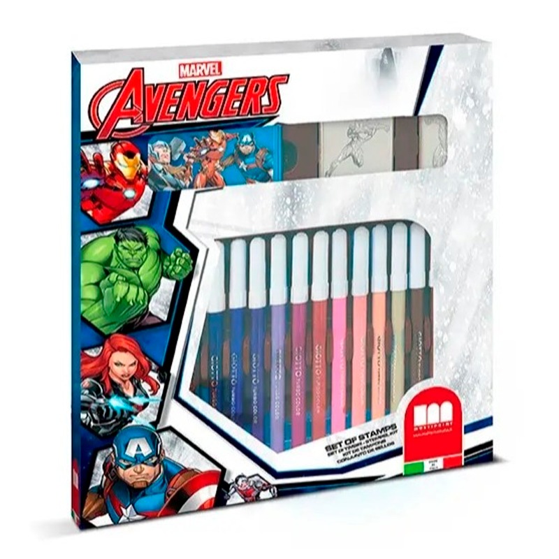 Multiprint Avengers 18 Felt-Tip Pens Coloring Set