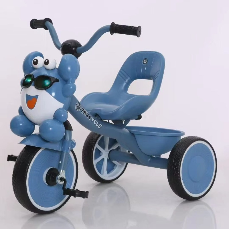 TOBBI Kids Tricycle with Light & Music – Blue