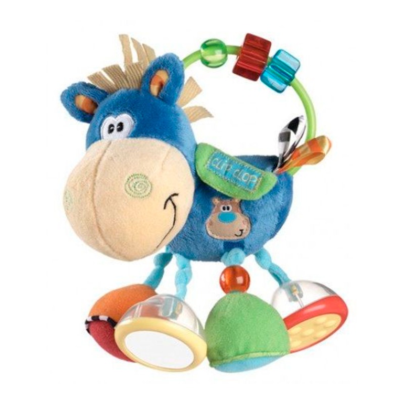 Playgro Box Clip Clop Activity Rattle Soft Toy