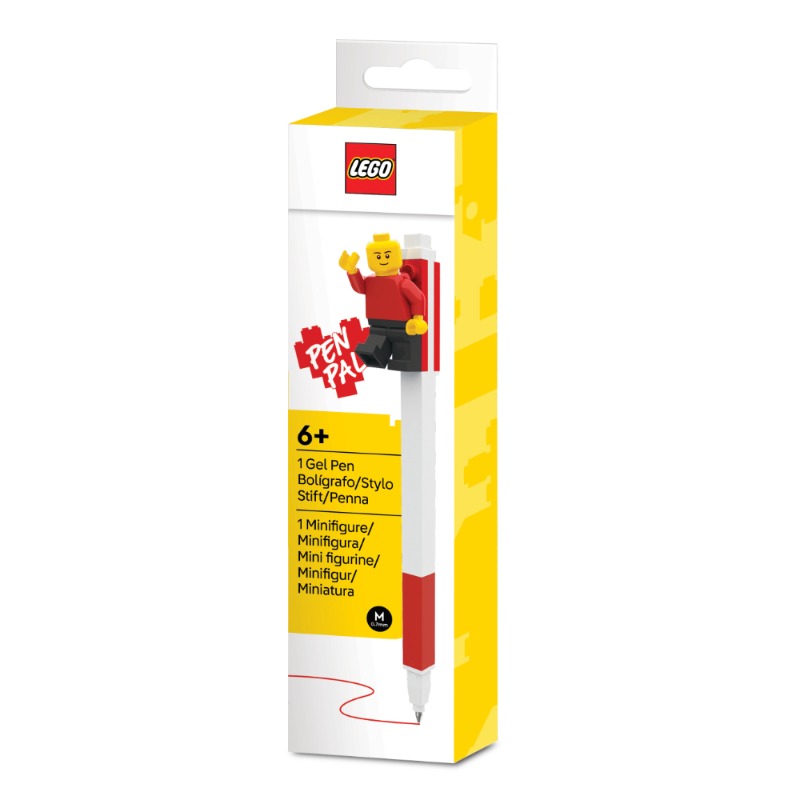 LEGO Pen Pal Gel Pen with Minifigure – Red