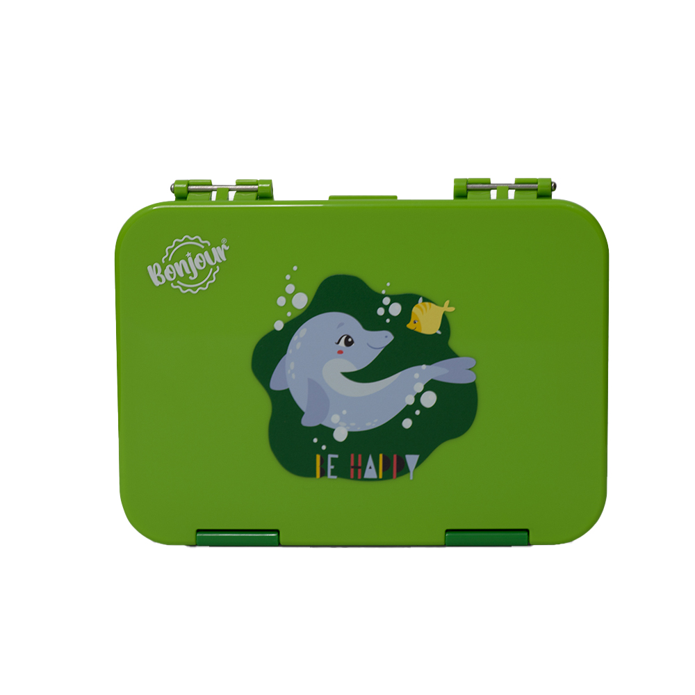 Bonjour Snack Box For Kids - Green Dolphin