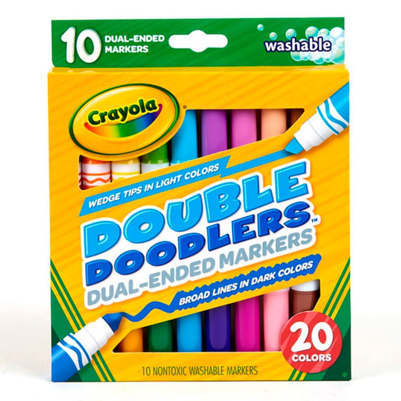 Crayola Double Doodlers Dual-Ended Markers (Set of 10)