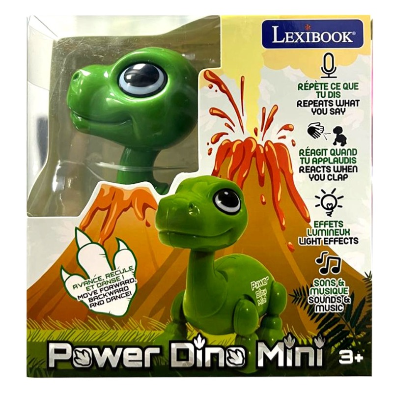 Lexibook Power Puppy Mini Dinosaur Robot W/Light And Sound Effect