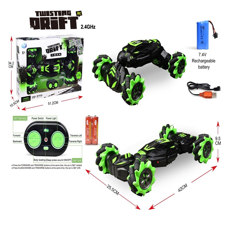 Twisting Drift RC Vehicle