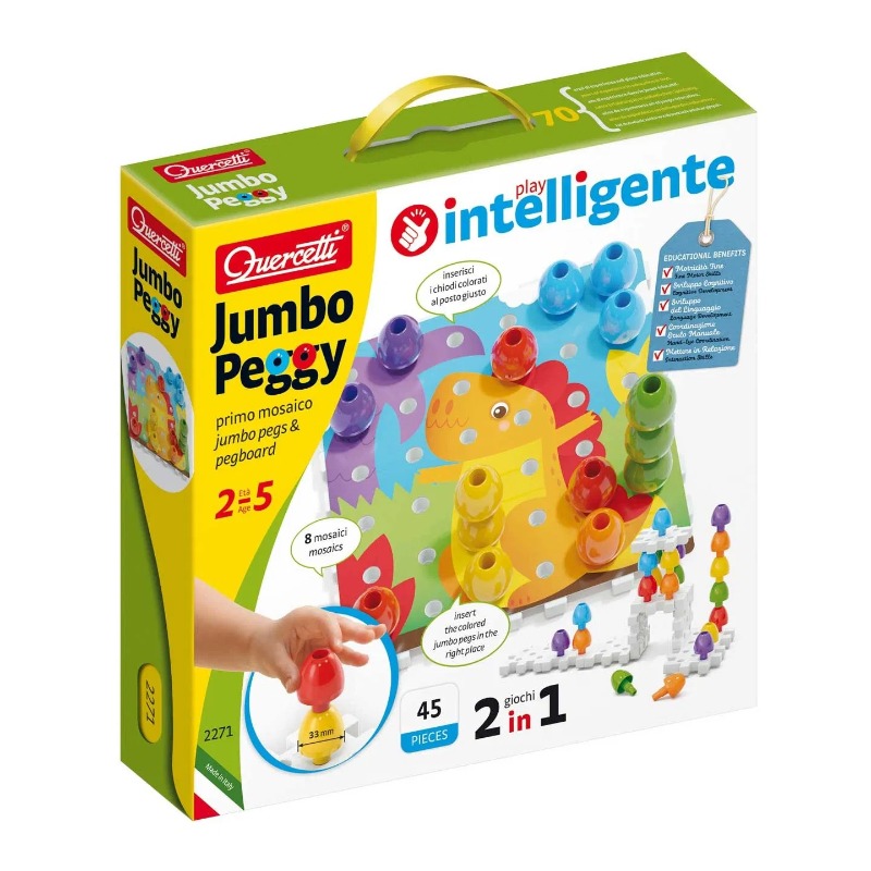 Quercetti Jumbo Insteek Pinnen Game